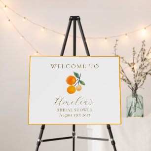 Citrus Oranges Bridal Brunch Custom Welcome Sign