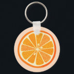 Citrus Oranges Keychain<br><div class="desc">Fun orange citrus fruit on a blush pink background.  Perfect for foodies and anyone who loves cooking.
Original art by Nic Squirrell.</div>