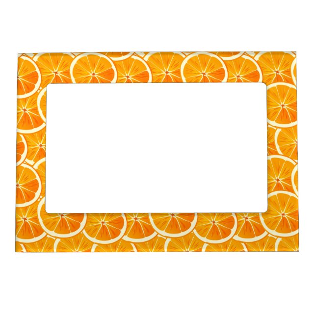 Citrus Oranges Magnetic Photo Frame (Front)