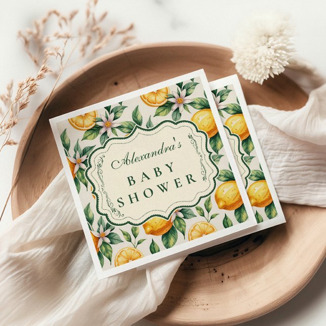 Citrus Orchard Baby Shower Napkins (Creator Uploaded)