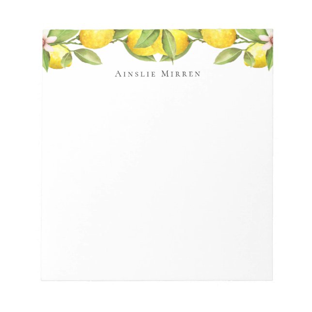 Citrus Orchard Notepad (Front)