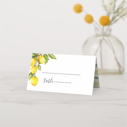 Citrus Orchard Wedding Place Card