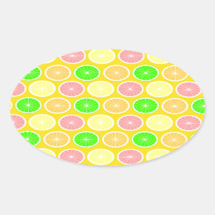 Citrus Oval Sticker
