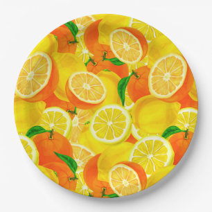 Citrus Paper Plate