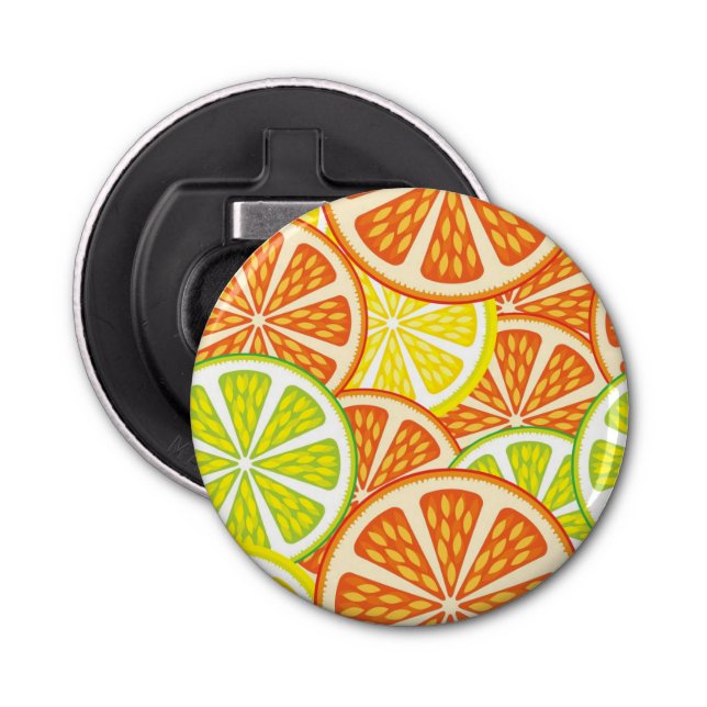 Citrus Pattern 2 Bottle Opener (Front)