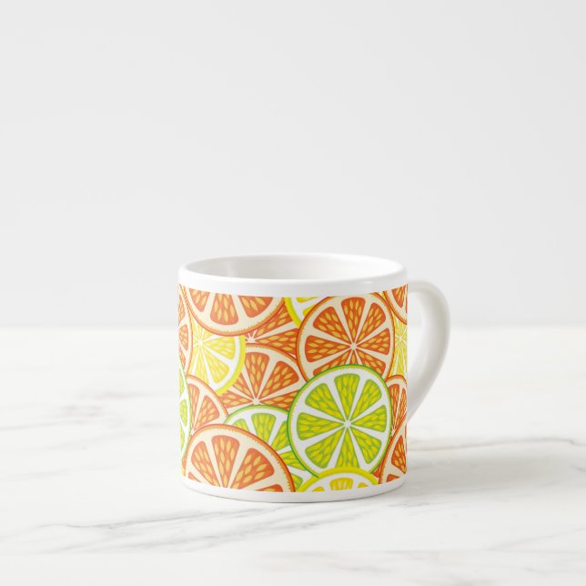Citrus Pattern 2 Espresso Cup (Front Right)