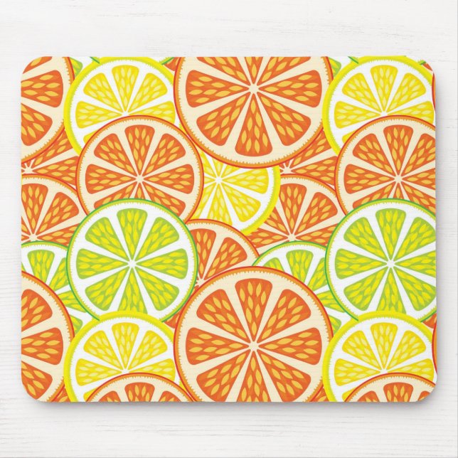 Citrus Pattern 2 Mouse Pad (Front)