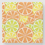 Citrus Pattern 2 Stone Coaster