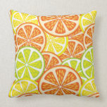 Citrus Pattern 2 Throw Pillow