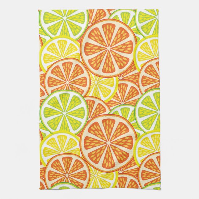 Citrus Pattern 2 Towel (Vertical)
