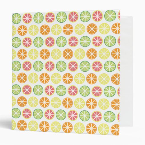 Citrus Pattern 3_Ring Binder