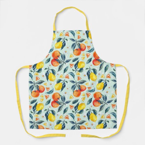 Citrus Pattern Apron