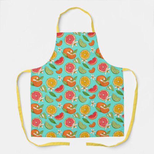 Citrus Pattern Apron