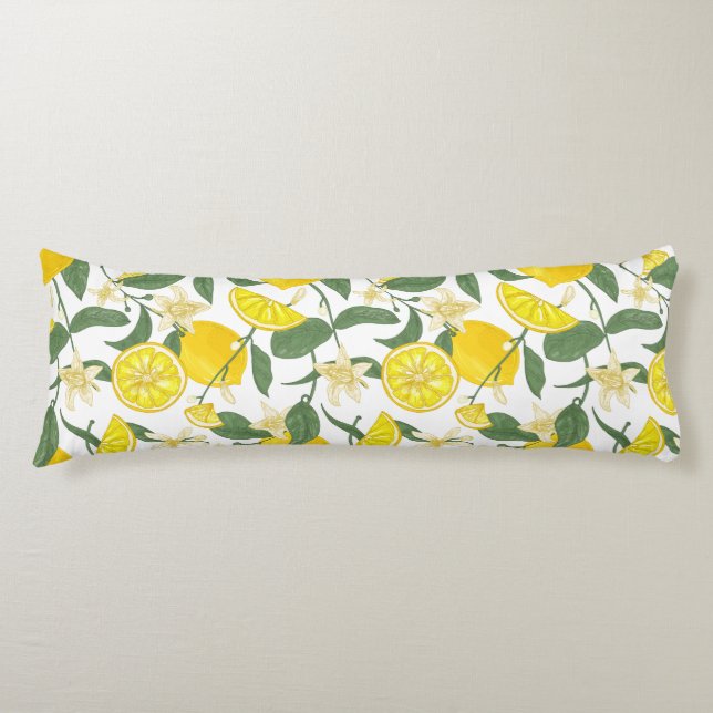 Citrus Pattern Body Pillow (Front)