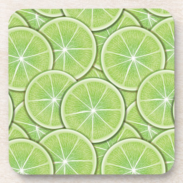 Citrus Pattern Drink Coaster (Front)