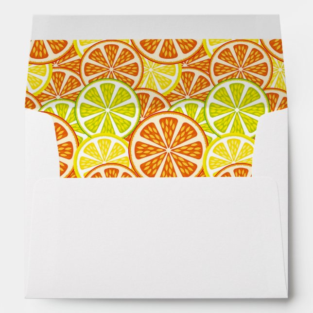 Citrus pattern envelope (Back (Bottom))