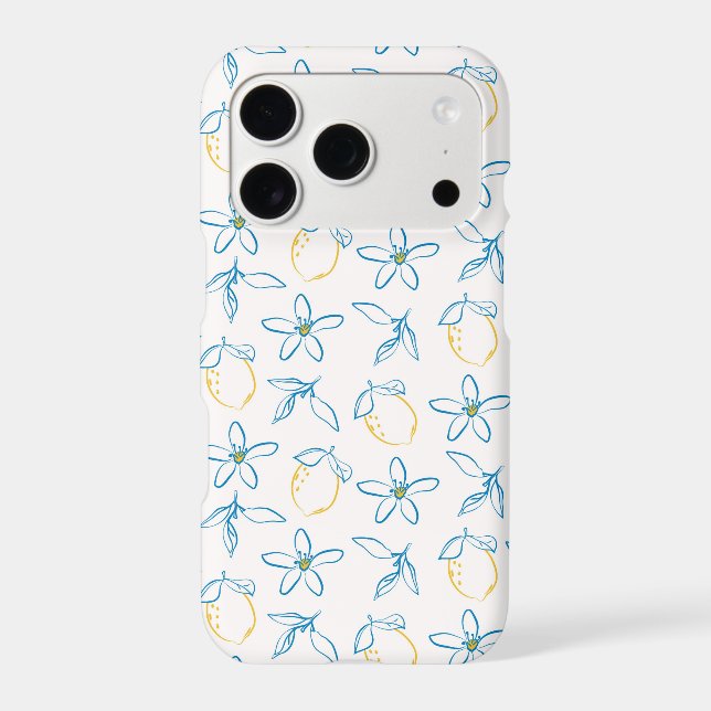 Citrus Pattern Hand Drawn -  Iphone Case (Back)