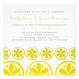 Citrus Pattern Invitation