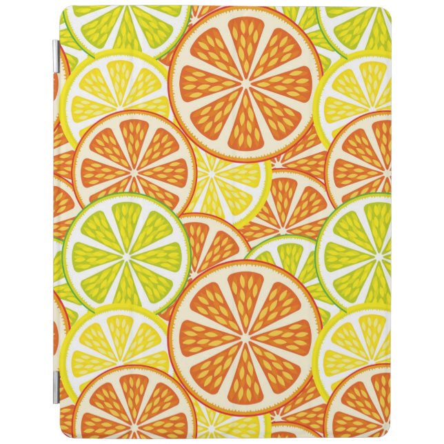 Citrus pattern iPad smart cover (Front)