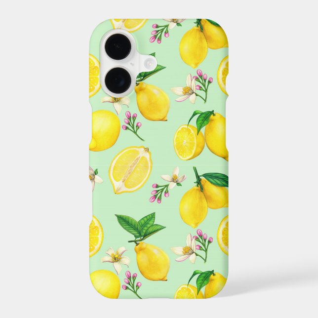 Citrus Pattern Iphone Case (Back)