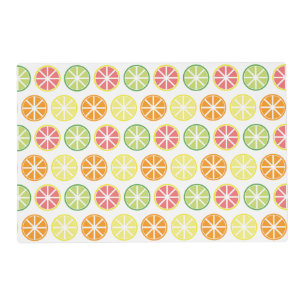 Citrus Pattern Laminated Placemat
