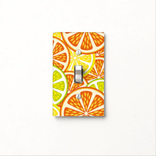 Citrus pattern light switch cover