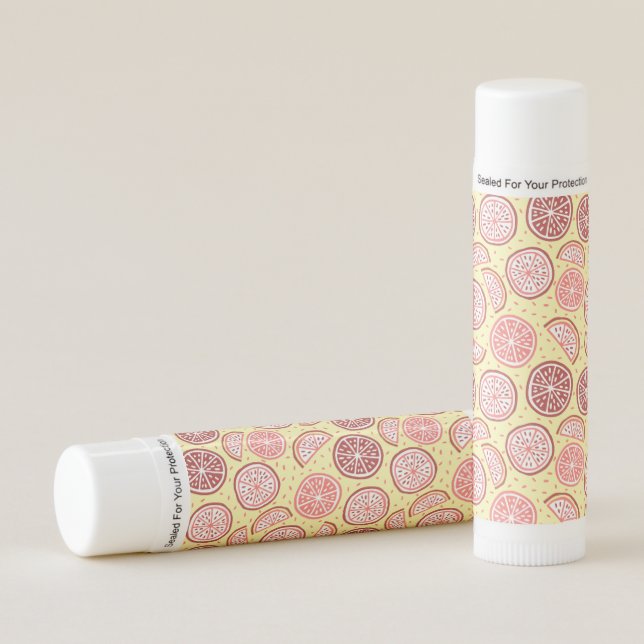 Citrus Pattern lip balm (Front)