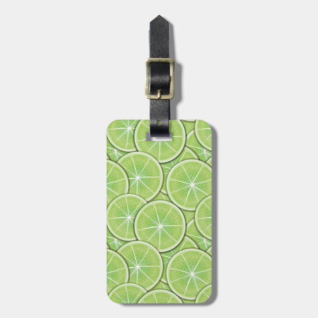 Citrus Pattern Luggage Tag (Front Vertical)