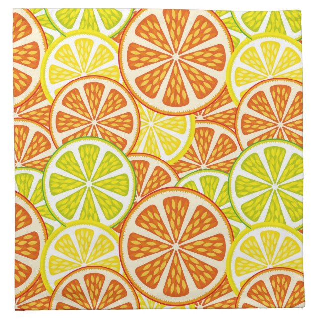 Citrus pattern napkin (Front)