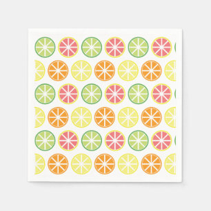 Citrus Pattern Paper Napkins
