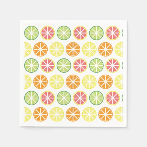 Citrus Pattern Paper Napkins