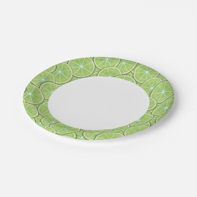 Citrus Pattern Paper Plates (Angled)