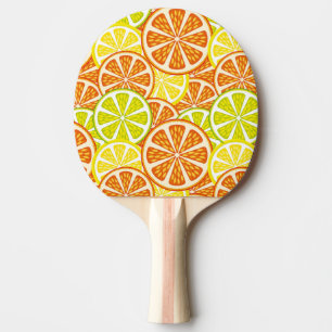 Citrus pattern Ping-Pong paddle