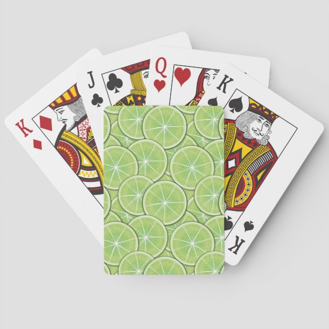 Citrus Pattern Poker Cards (Back)