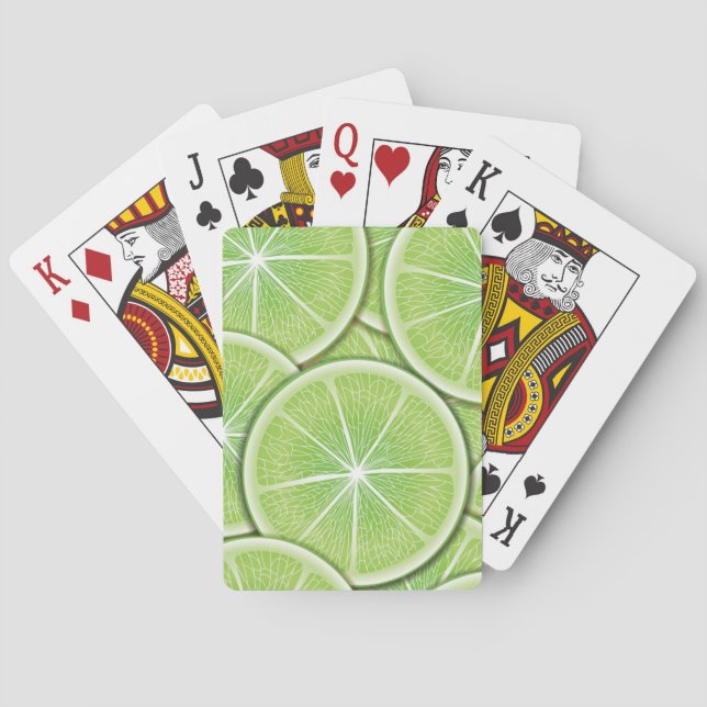 Citrus Pattern Poker Cards (Back)