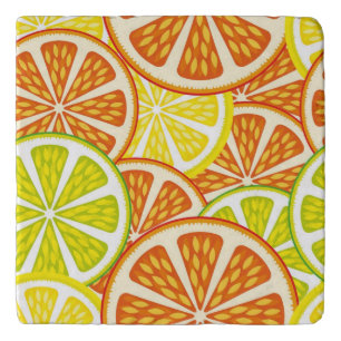 Citrus pattern trivet