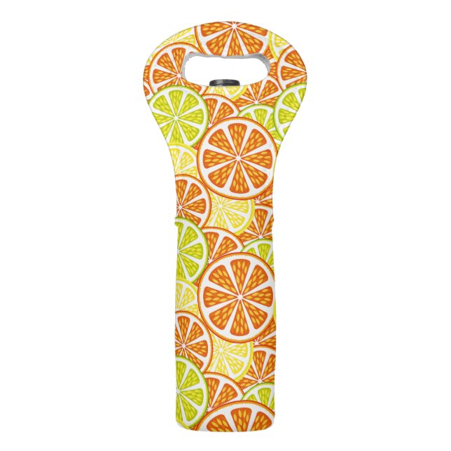 Citrus pattern wine bag (Front)
