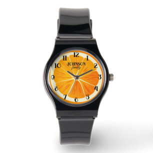 Citrus Personalized Family Name Watch