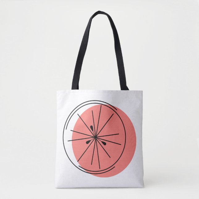 Citrus Pink all over tote Bag (Front)