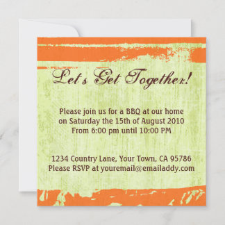 Citrus Pop Design BBQ Dinner Party Invitation