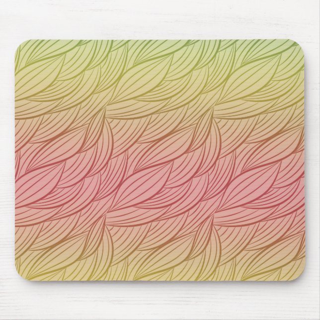 Citrus Punch Ombre Abstract Mouse Pad (Front)
