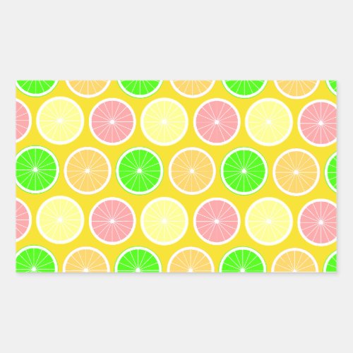 Citrus Rectangular Sticker