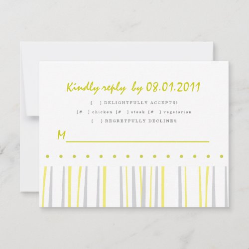 Citrus Response Card Personalized Announcement