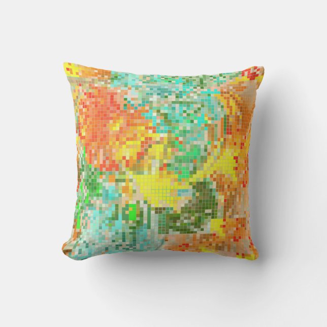 Citrus Reversible Throw Pillow (Front)