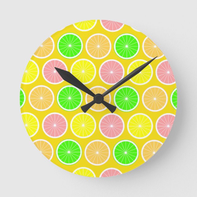 Citrus Round Clock (Front)