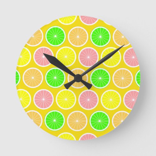 Citrus Round Clock