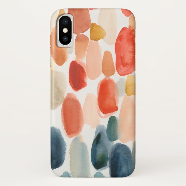Citrus Season - Coral and Blue Stones Case-Mate iPhone Case (Back)