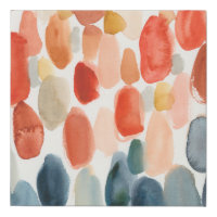 Citrus Season - Coral and Blue Stones