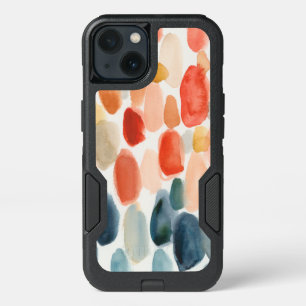 Citrus Season - Coral and Blue Stones iPhone 13 Case