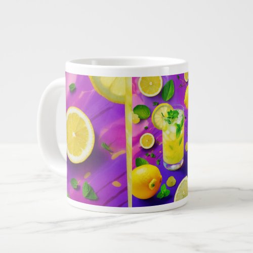 Citrus Serenity Elixir A Tapestry of Strength  Giant Coffee Mug